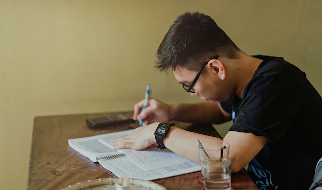 student working