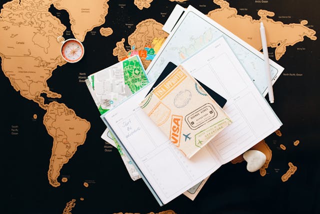 map and passport