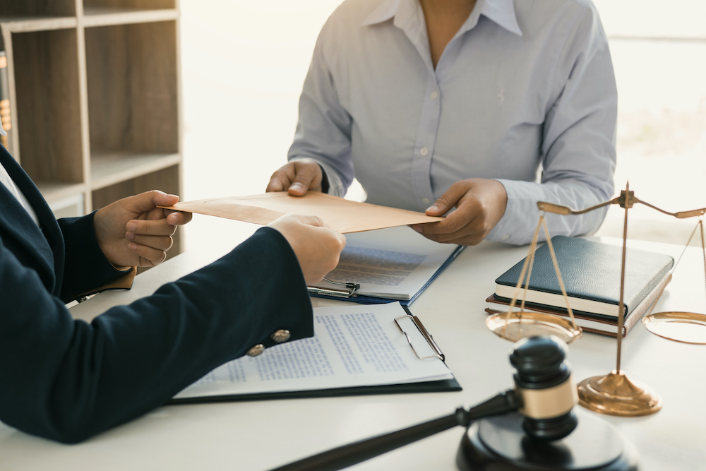 client submitting information