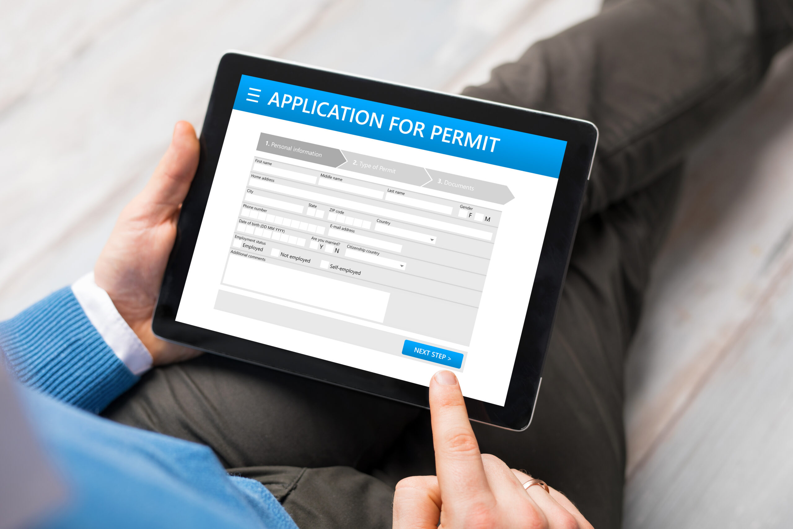 work permit application